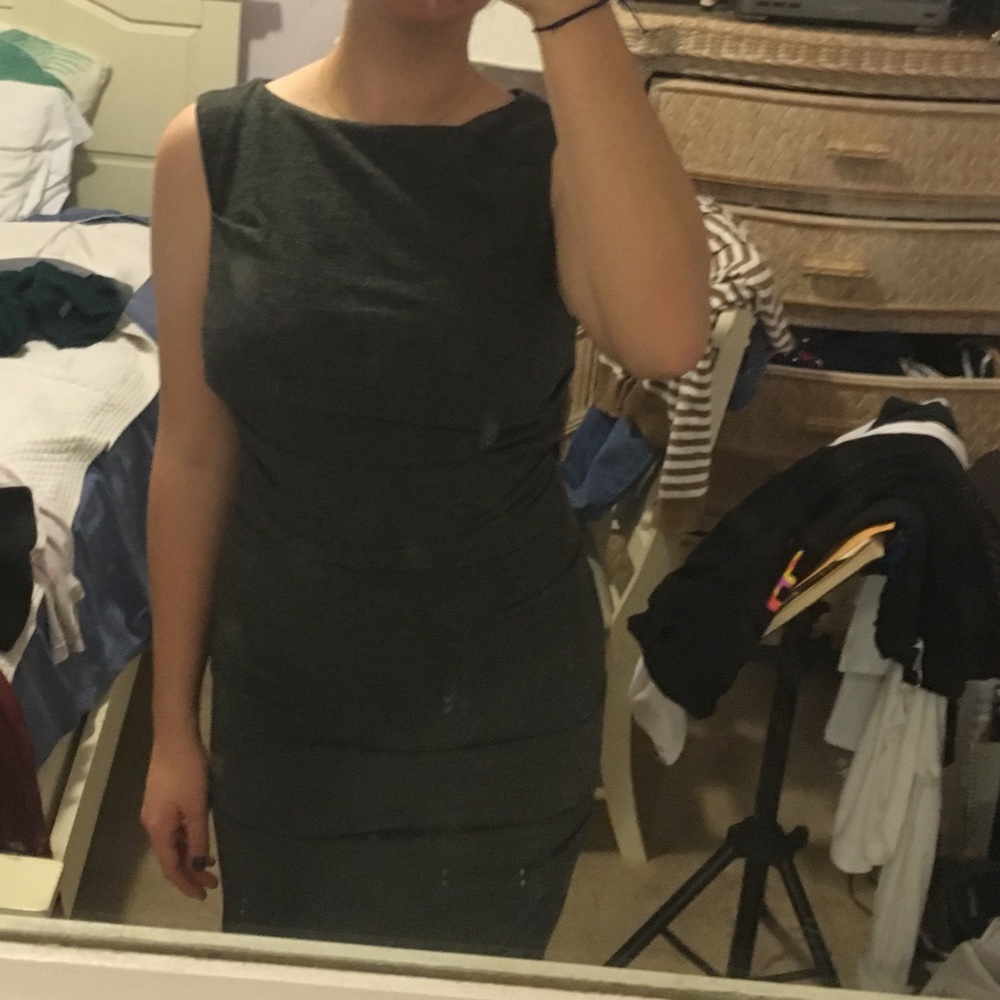 Calf length dress. Never worn
